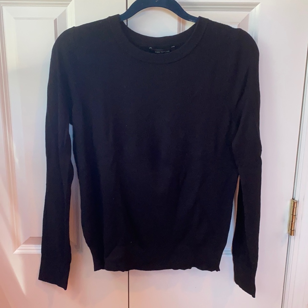 Black knit sweater